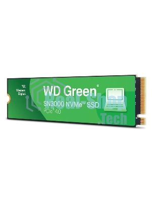 Накопитель SSD Western Digital WD Green SN3000, 1Tb M.2 2280, PCI-E 3x4, R/W - 5000/4200 MB/s
