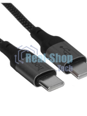 Кабель USB2.0 Hoco AM/Type-C, 3А, X102, 1м, черный, коробка