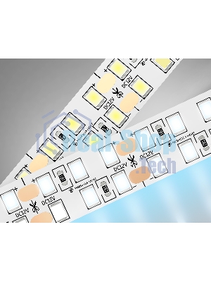 Светодиодная лента Ambrella light GS1603 2835 240Led/ 19.2W m/ 12V IP20 6500K/ 5000*14*1.2mm (2 конт.)