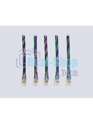 GS7411 Соединитель гибкий односторонний COB RGB 12/24V для лент 10mm (4 конт.) (5шт)