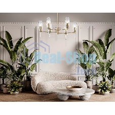 Люстра Ambrella light LH55201/6 BS/CL латунь/прозрачный E14*6 max 40W D660*520
