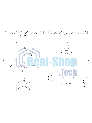 Встраиваемый точечный светильник Ambrella light TN102809 BK черный GU5.3 D90*35