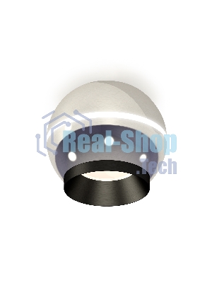 Светильник Ambrella Light XS1104001 PSL/PBK серебро полированное/черный полированный MR16 GU5.3 LED 3W 4200K (C1104, N7031)