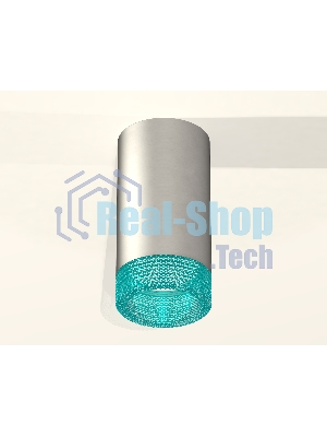 Светильник Ambrella Light XS6324021 SSL/BL серебро песок/голубой MR16 GU5.3 (C6324, N6153)