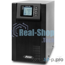 Источник бесперебойного питания PowerMan Online 2000VA черный (Online-Double conversion/LCD Display/USB/Software/RJ11/45,RS-232)
