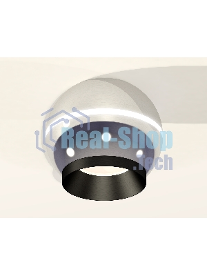 Светильник Ambrella Light XS1104001 PSL/PBK серебро полированное/черный полированный MR16 GU5.3 LED 3W 4200K (C1104, N7031)