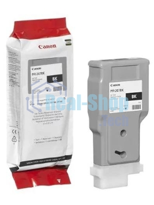 Картридж струйный Canon PFI-207 BK (8789B001) черный (300 мл) для Canon imagePROGRAPH iPF680, 685, 780, 785