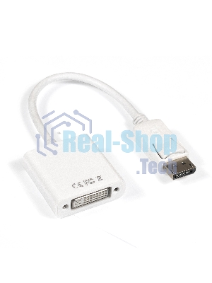 Кабель-переходник DisplayPort-DVI ExeGate EX284909RUS EX-DPM-DVIF-0.15 (20M/19F, 0,15м)