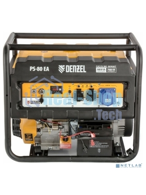 Электрогенератор бензиновый Denzel PS 80 EA, 8 кВт, 85 дБ, 90 кг