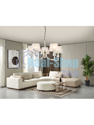 Люстра Ambrella light LH71214/5 CGD золото E14/5 max 40W D620*740