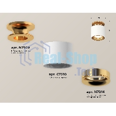 Светильник Ambrella Light XS7510121 SWH/PYG белый песок/золото желтое полированное MR16 GU5.3 (N7929, C7510, N7014)