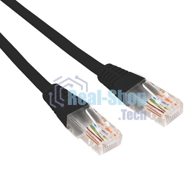 Патч-корд U/UTP Rexant cat.5e, RJ45-RJ45, 26AWG, ZH нг(А)-HF, черный, 0,5 м