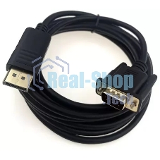 Кабель GoPower DISPLAYPORT-VGA 1.8M 00-00027497 черный