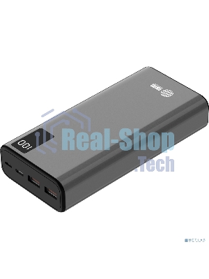 Портативный аккумулятор Cactus CS-PBFSFA-20000 20000mAh 4.5A 2xUSB-A/USB-C серый