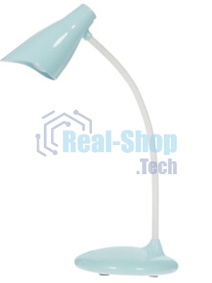 Светильник настольный Uniel TLD-559 Blue/LED/280Lm/5000K/Dimmer 3W. Сенсорный выключатель. Голубой