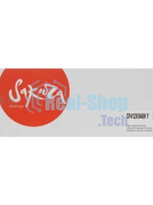 Картридж Sakura CF412X/046HY для HP и Canon, желтый, 5000 к.