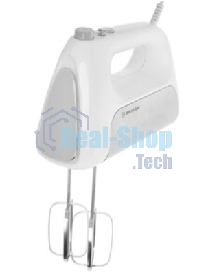 Миксер BRAYER BR1303, 500 Вт, корп.из нерж.стали, 5 режимов, 2 крюка, 2 венчика