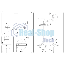 Люстра Ambrella light LH57121/3 SN/FR никель/белый матовый E14/3 max 40W D650*590