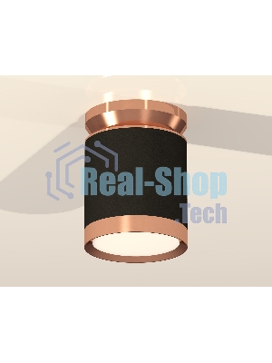 Светильник Ambrella Light XS8142035 SBK/PPG черный песок/золото розовое полированное GX53 (N8912, C8142, N8126)