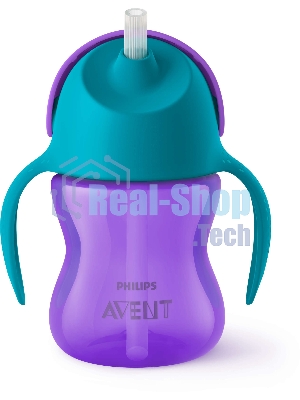Чашка с трубочкой 200мл, 9 мес+, для девочки Philips SCF796/02