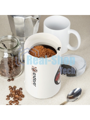 Кофемолка Endever Costa-1053, 250 Вт, 15000 об/мин, вес продукта для помола 100 гр, ABS-пластик, защита от перегрева двигателя