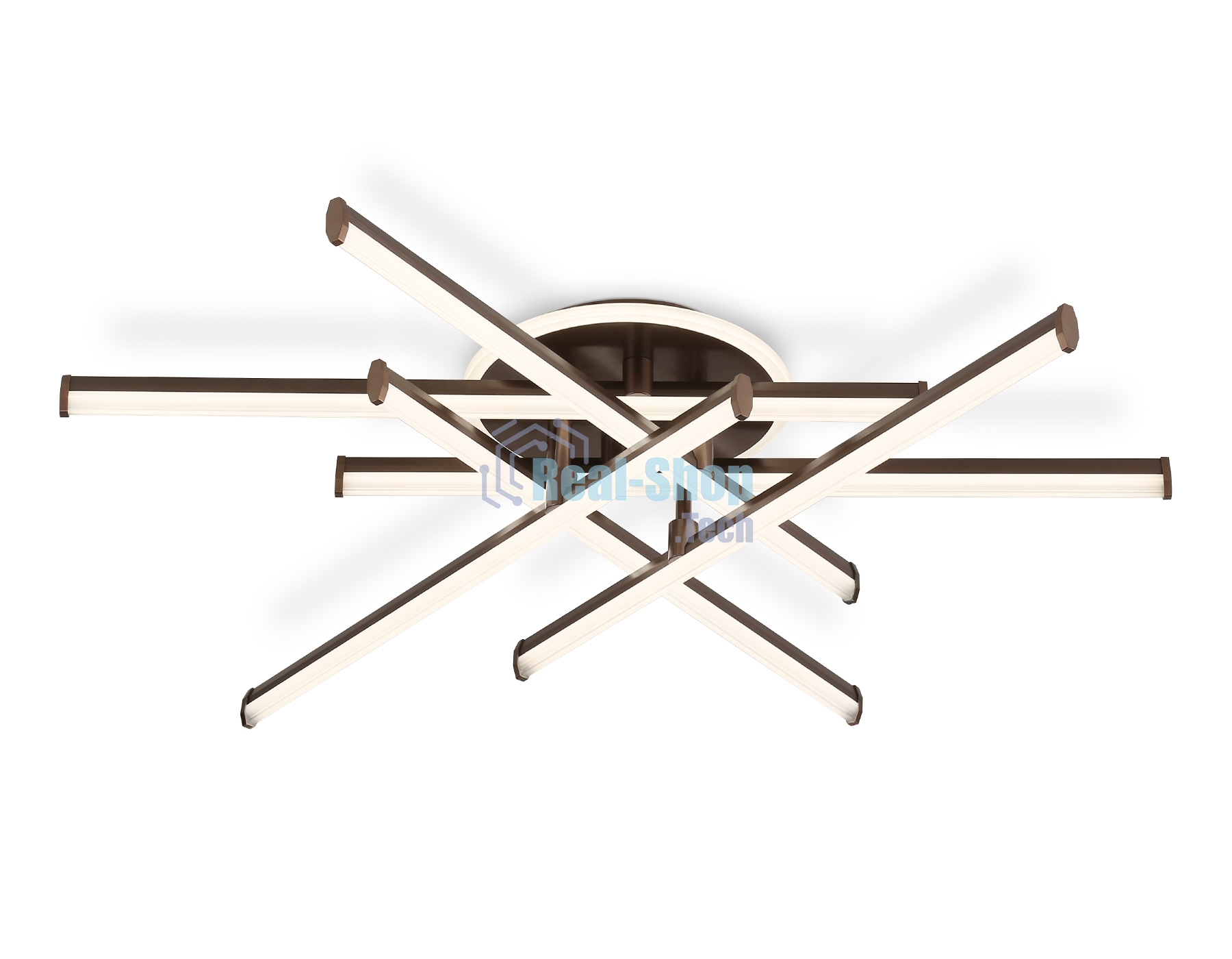 Потолочный светодиодный светильник Ambrella light FL6253 CF кофе 97W 3000K-6400K 805*760*170 (ПДУ ИК)