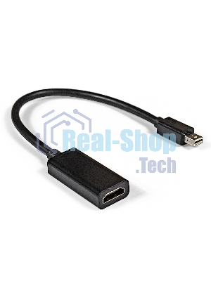 Кабель-переходник ExeGate EX284922RUS miniDisplayPort-HDMI ExeGate EX-mDPM-HDMIF-0.15 (mini20M/19F, 0,15м)
