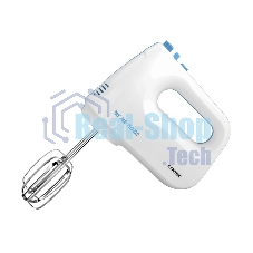 Миксер Centek CT-1128 (бел/синий) 400Вт, 6 скоростей + турбо, взбивание /замешивание, эколог. корпус