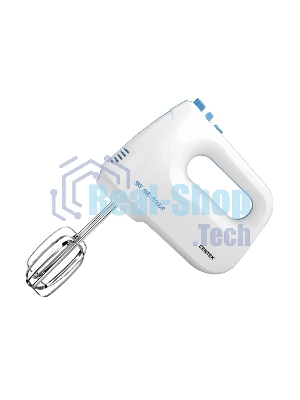 Миксер Centek CT-1128 (бел/синий) 400Вт, 6 скоростей + турбо, взбивание /замешивание, эколог. корпус