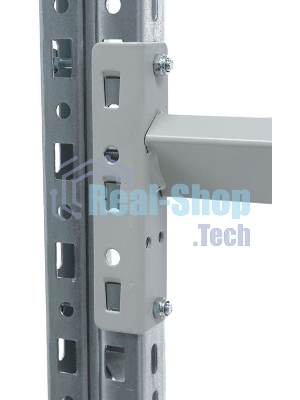 Стеллаж Практик MS Pro пол.:2 разборная 1200x1353x606мм серебристый