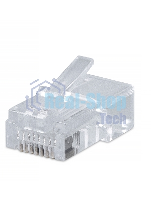 Коннектор Cabeus 8P8C RJ-45 под витую пару, категория 5e, универсальный, для проводников с толщ. по изол. до 1,05 мм