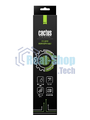 Коврик для мыши Cactus Skytrek черный 900x400x3мм
