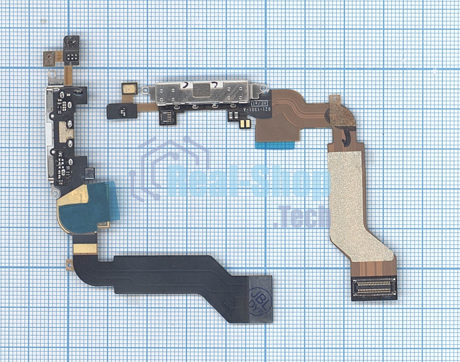Шлейф разъема питания для iPhone 4S белый