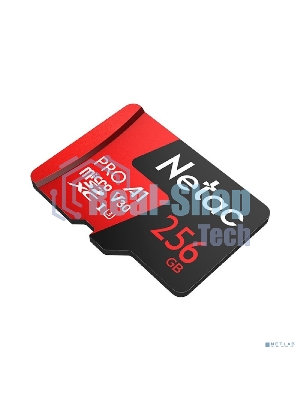 Флеш Карта MicroSD card Netac P500 Extreme Pro 256Gb, retail version w/SD adapter