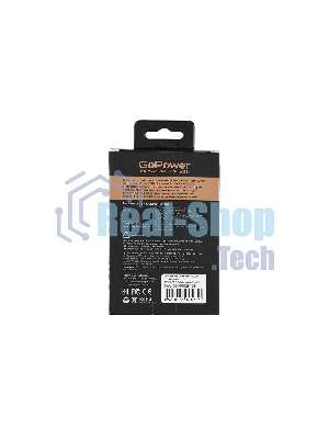 Сетевое зарядное устройство GOPOWER 1USB+1TYPE-C 35W QC3.0 00-00028403 черный