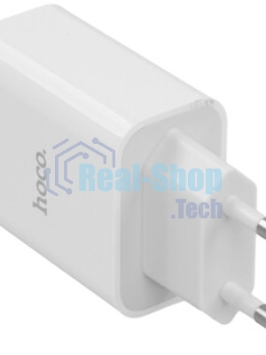 Сетевое зарядное устройство HOCO HC-66076 C97A/PD + QC 3.0/2 USB: Type-A + Type-C/Выход: 5V_9V_12V, 20W/белый
