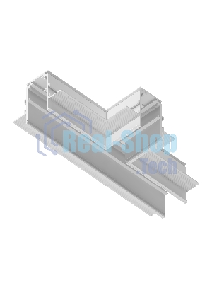 GL3355 WH белый коннектор т-образный встраиваемый 170*85*46,8
