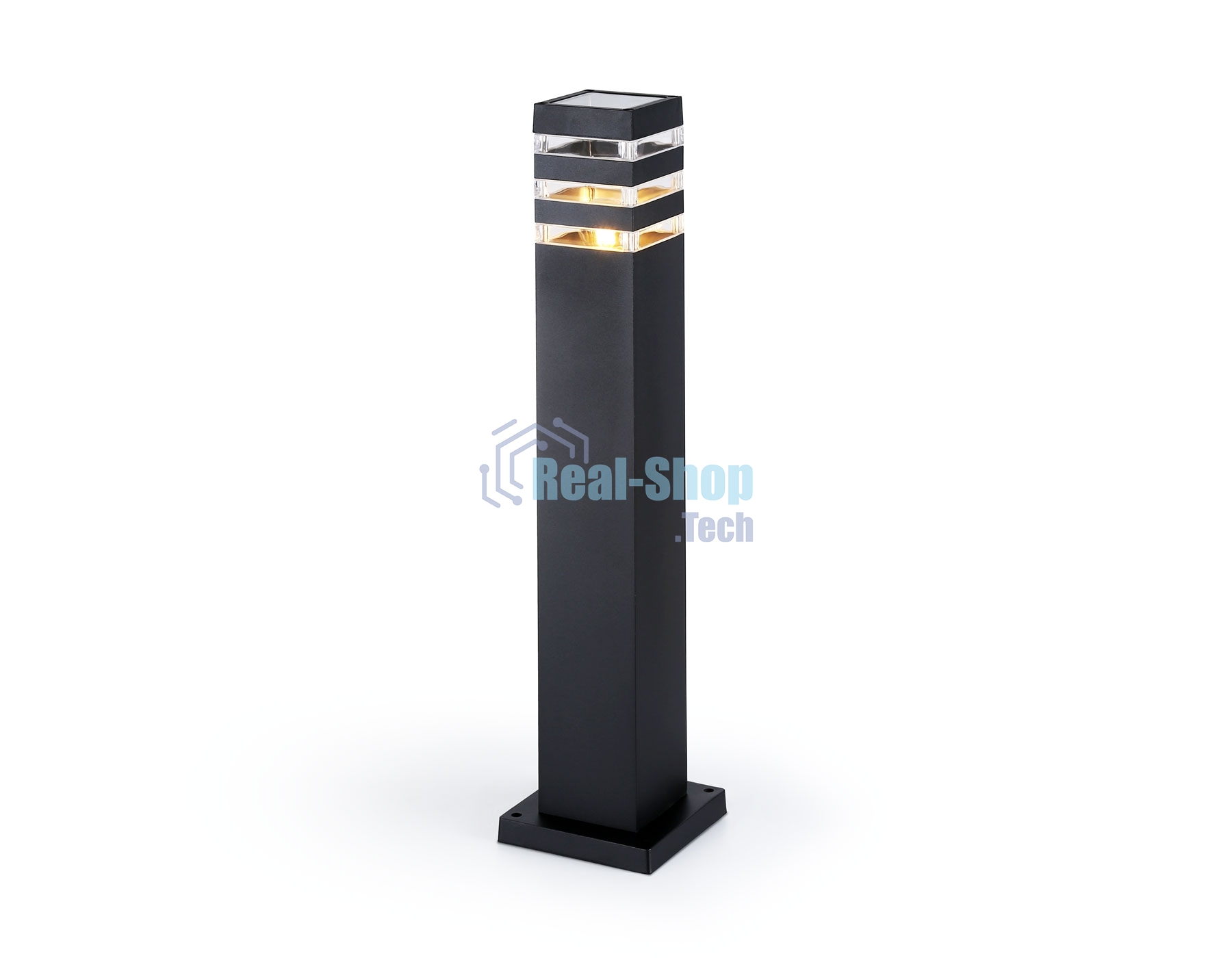 Светильник Ambrella light ST2582 BK/CL черный/прозрачный IP54 E27 max 40W 90*90*630