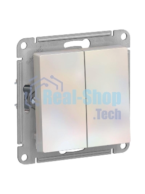 Механизм выключателя 2-кл. AtlasDesign (сх.5) 10АХ жемчуг SchE ATN000451
