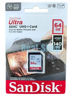 Флеш карта SANDISK SDXC 64Gb UHS-I SDSDUNB-064G-GN6IN
