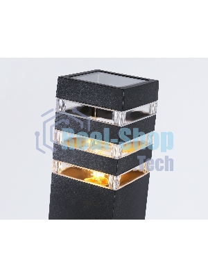 Светильник Ambrella light ST2582 BK/CL черный/прозрачный IP54 E27 max 40W 90*90*630