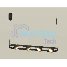 Светильник Ambrella light XB9164102/4 SBK/PYG черный песок/золото желтое полированное GX53 (C9164, N8124)