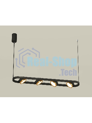 Светильник Ambrella light XB9164102/4 SBK/PYG черный песок/золото желтое полированное GX53 (C9164, N8124)