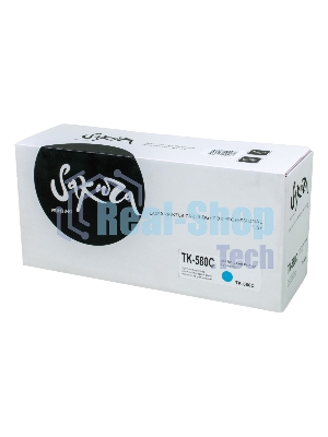 Картридж Sakura TK580C для Kyocera Mita FS-5150DN/5250DN, синий, 2800 к.