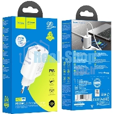 Сетевое зарядное устройство Hoco N22 25W (PD+QC+AFC) USB Type-C универсальное белый
