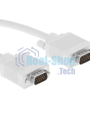 Кабель VGA Premium Cablexpert CC-PPVGA-10-B, 15M/15M, 3.0м, черный, тройной экран, феррит.кольца, пакет