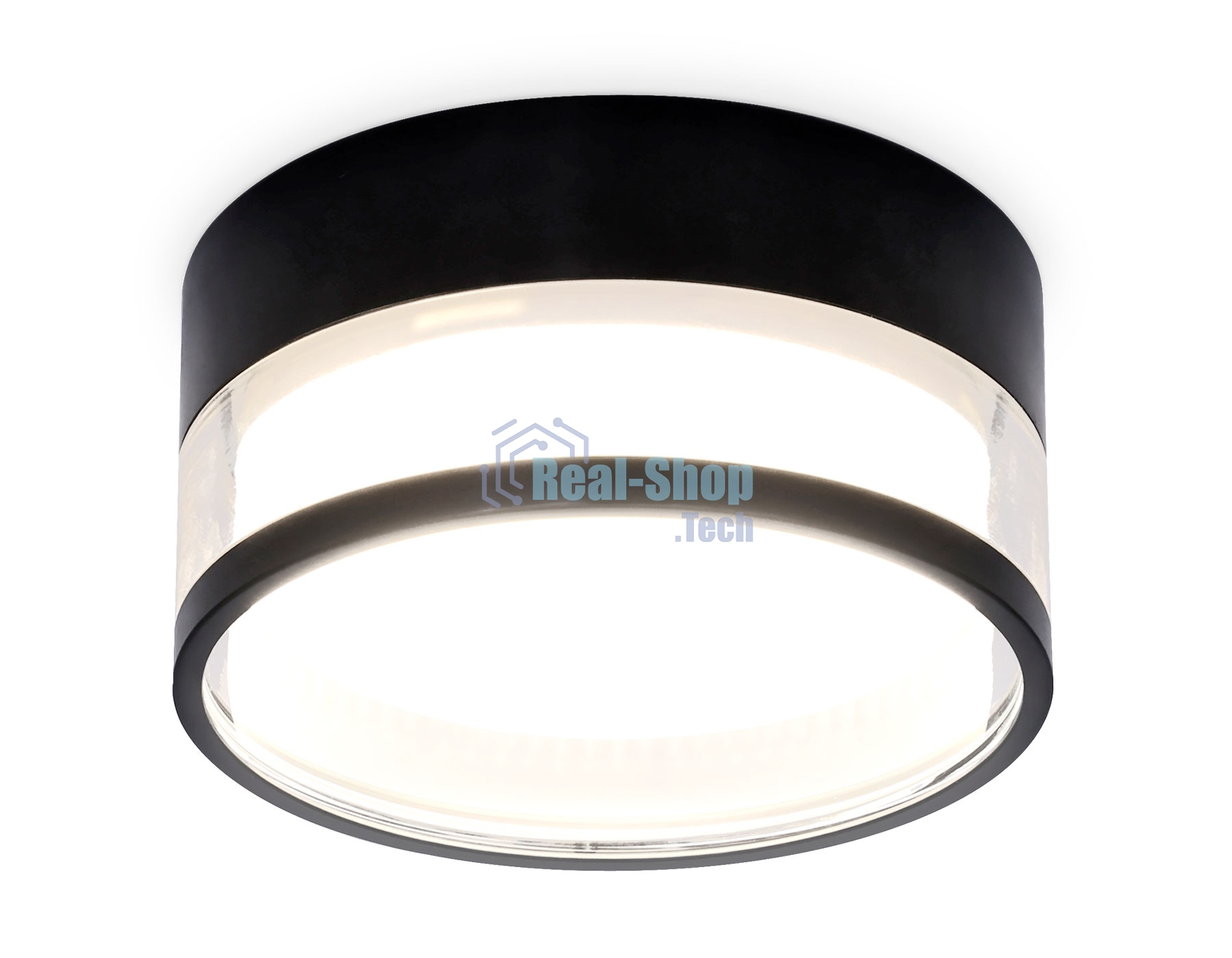 Светильник Ambrella light TN5506 SBK/CL черный песок/прозрачный GX53 D85*43