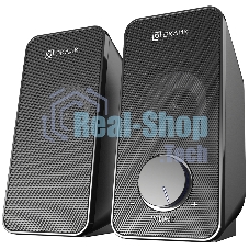 Акустическая система Oklick OK-122 2.0 черный 4Вт