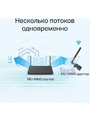 Двухдиапазонный Wi-Fi адаптер TP-Link Archer T2E AC600 PCI Express