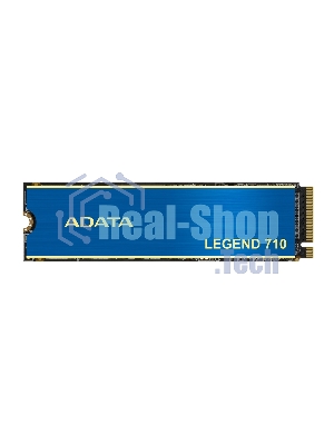 Накопитель SSD ADATA LEGEND 710, 1Tb, PCIe 3.0 x4, M.2 2280, NVMe, R/W 2400/1800, с радиатором